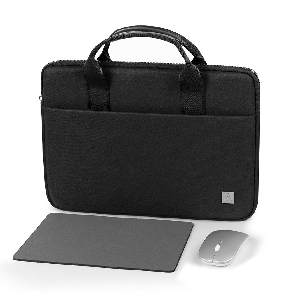 Wiwu Genius Combo Serisi 3in1 14 inç Laptop Çantası & Kablosuz Mouse & Mouse Pad Set Siyah