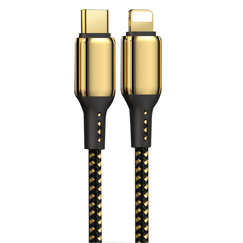 Wiwu Golden Series GD-103 Lightning To PD Data Kablo 5M Gold