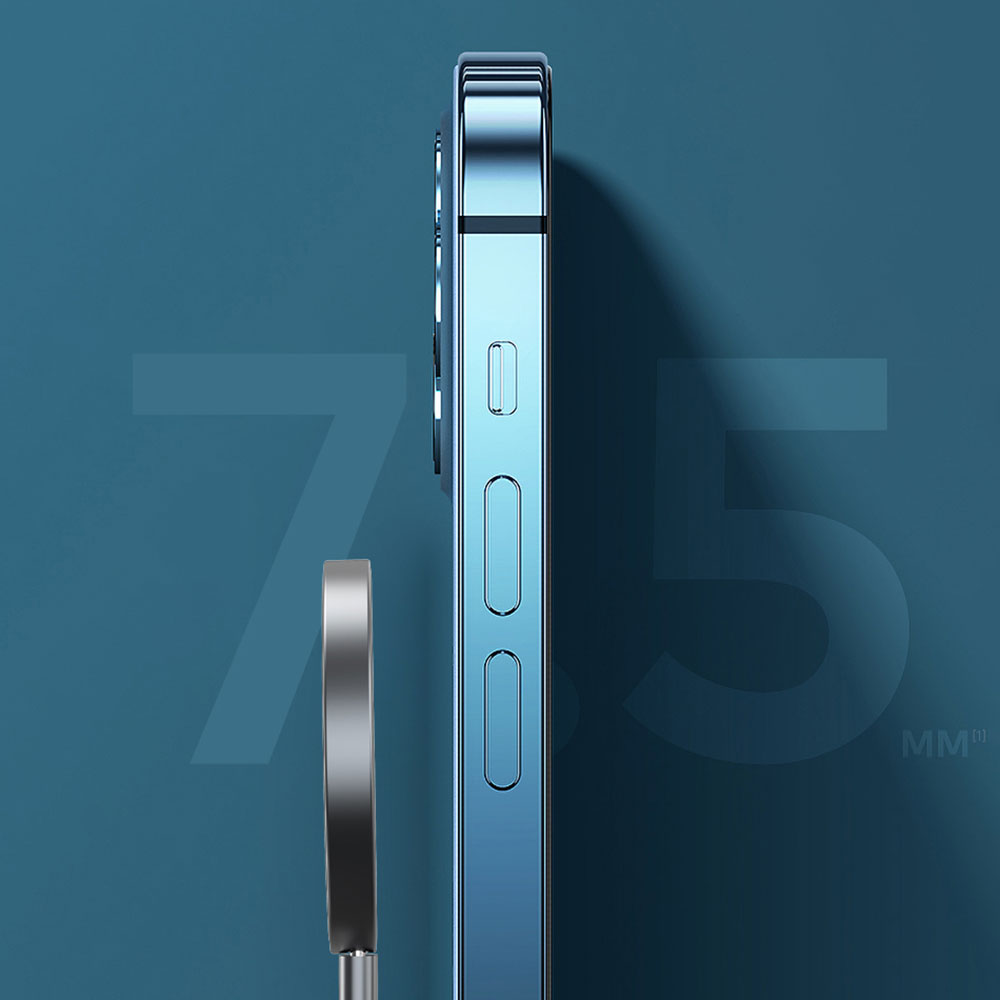 Wiwu M17 Magnetik Intelligent Transparan Wireless Şarj Ultra İnce Şeffaf 15W Android iOS Destekli Siyah