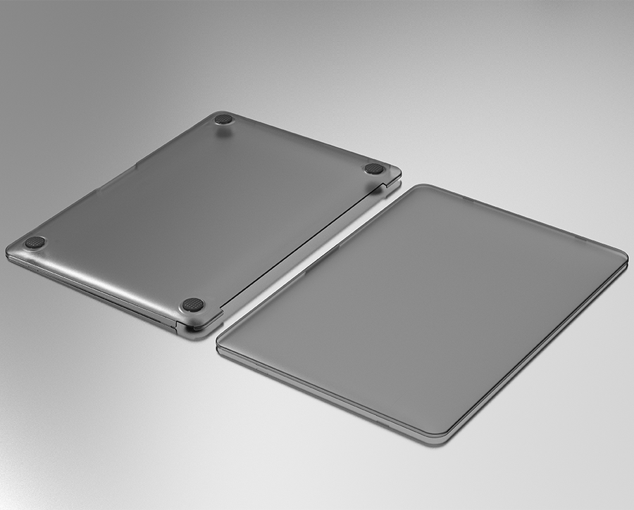 Macbook 16.2' 2021 Wiwu Macbook iShield Hard Shell Kılıf Beyaz