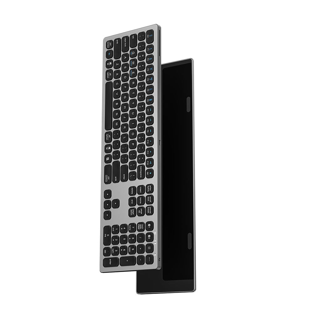 Wiwu MKB-03 Magic Keyboard Master iOS Android Windows İşletim Sistemi Uyumlu Bluetooth Kablosuz Klavye Gri