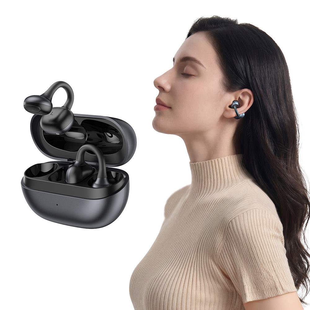 Wiwu O503 Openbuds Serisi Gerçek Zamanlı Ai Çeviri Özellikli ENC Teknolojili Bluetooth Kulak İçi Kulaklık v6.0 Siyah