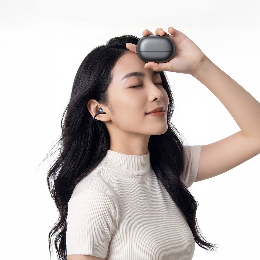 Wiwu O503 Openbuds Serisi Gerçek Zamanlı Ai Çeviri Özellikli ENC Teknolojili Bluetooth Kulak İçi Kulaklık v6.0 Siyah