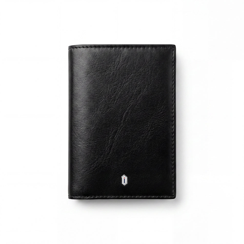 Wiwu Royal Passport Wallet Android ve iOS Cihazlar için RFID Özellikli PU Deri Cüzdan Siyah