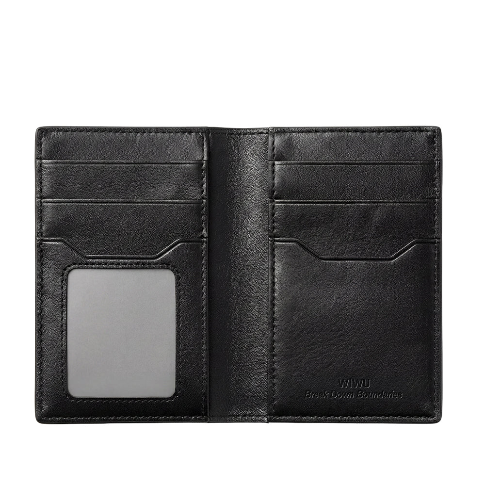 Wiwu Royal Wallet Android ve iOS Cihazlar için RFID Özellikli PU Deri Cüzdan Siyah