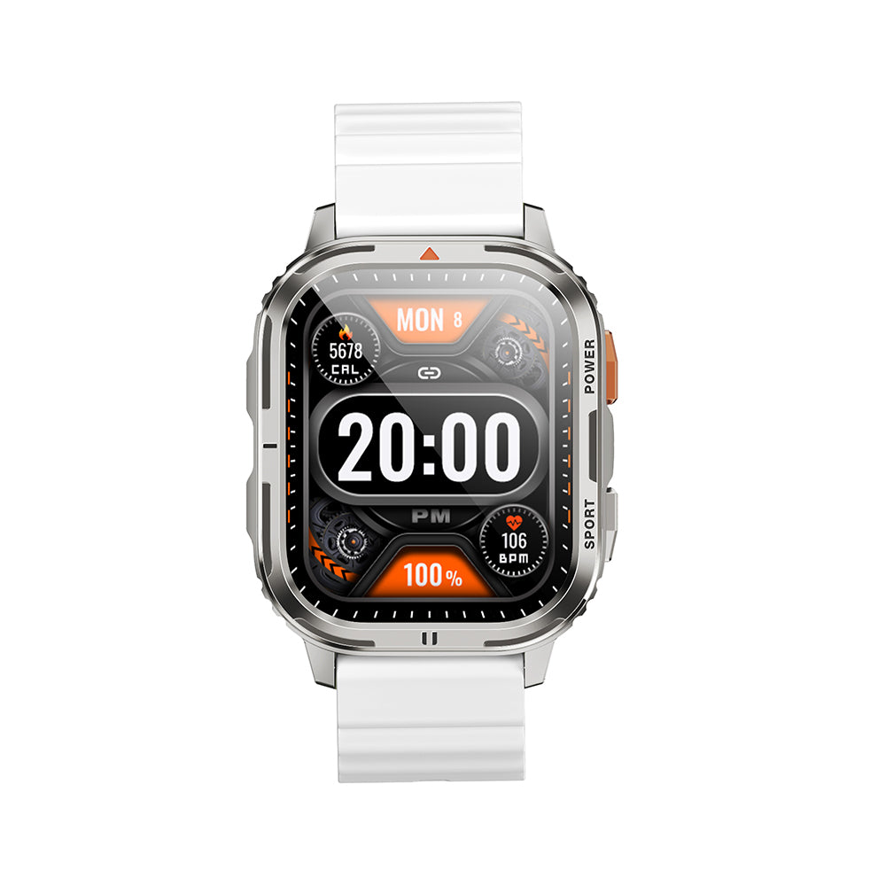 Wiwu SW05 Smart Watch İOS ve Android Uyumlu TFT Ekranlı IP68 Sertifikalı Akıllı Saat Gümüş