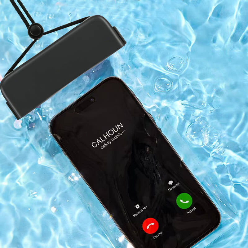 Wiwu Universal Su Geçirmez Kılıf Aqua Waterproof Max 6.9 inç IPX8 Sertifikalı Siyah