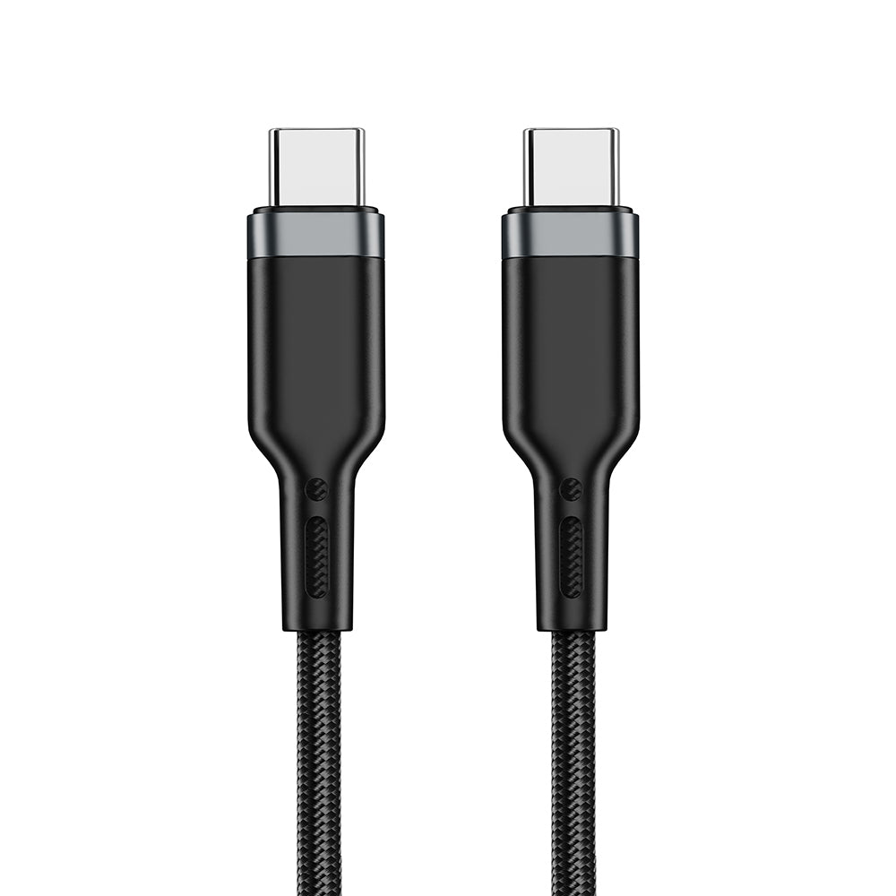 Wiwu Wi-C013 Platinum Serisi Type-C to Type-C Hızlı Şarj Özellikli Data ve Şarj Kablosu 100W 2M Siyah