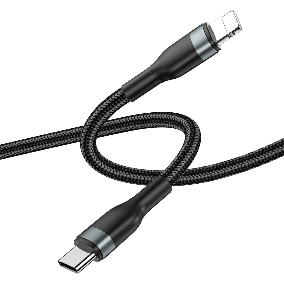 Wiwu Wİ-C017 Concise Serisi Type-C to Lightning PD Data Kablo 30W 2 Metre Siyah