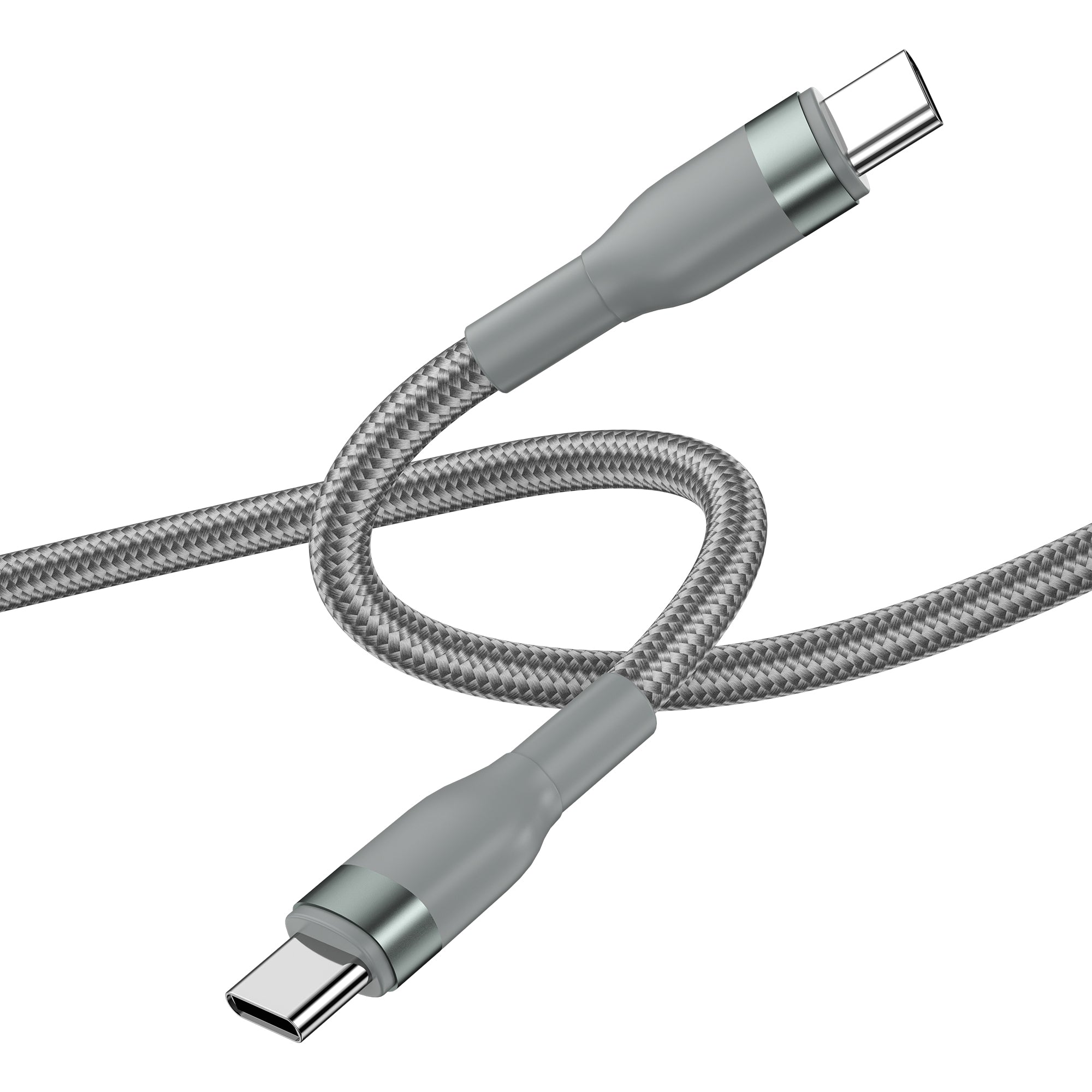 Wiwu Wi-C017 Concise Serisi Type-C to Type-C PD Data Kablo 100W 2M Gri