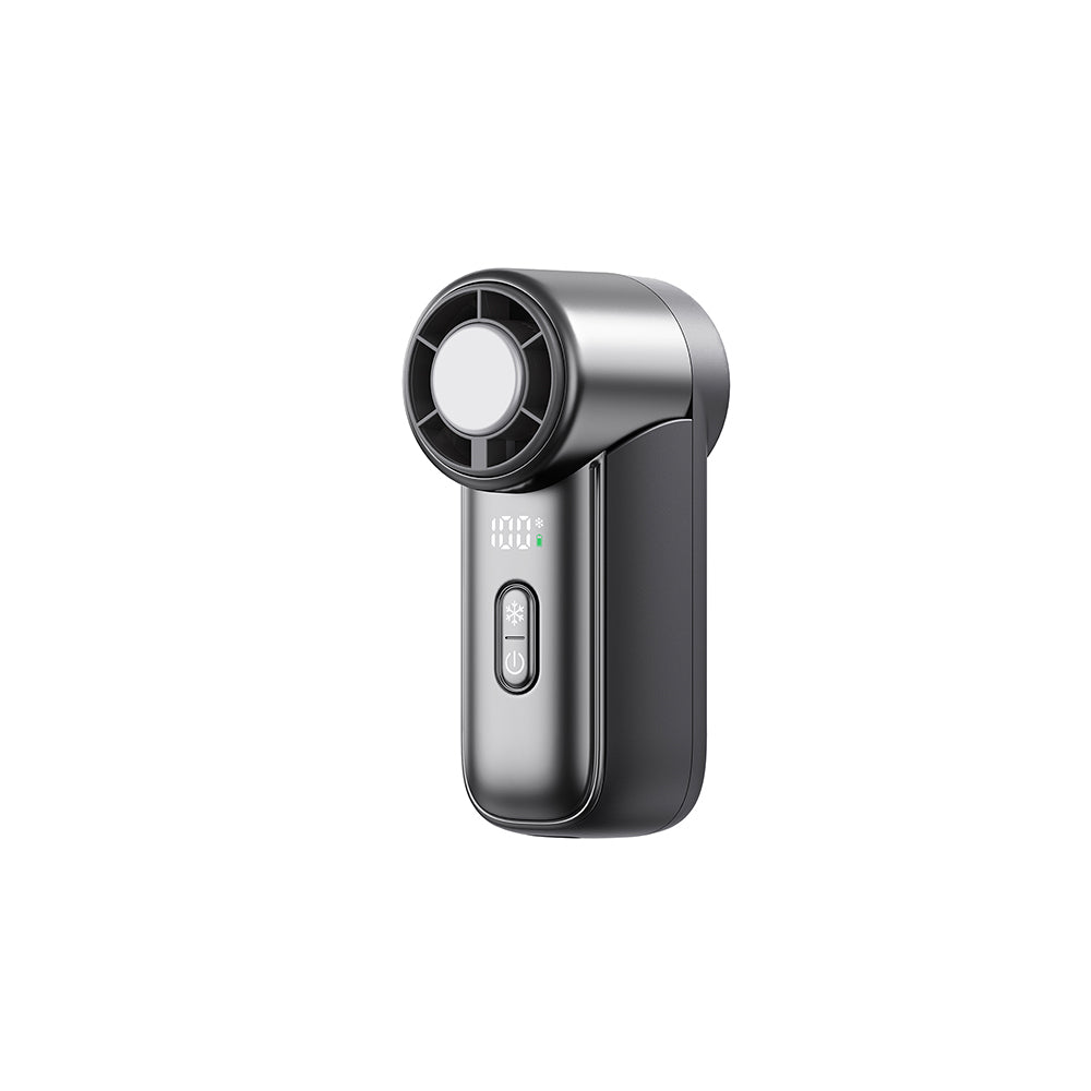 Wiwu Wi-FS018 Ice Core Mini Serisi Dijital LED Göstergeli Portatif Soğutucu El Fanı Siyah