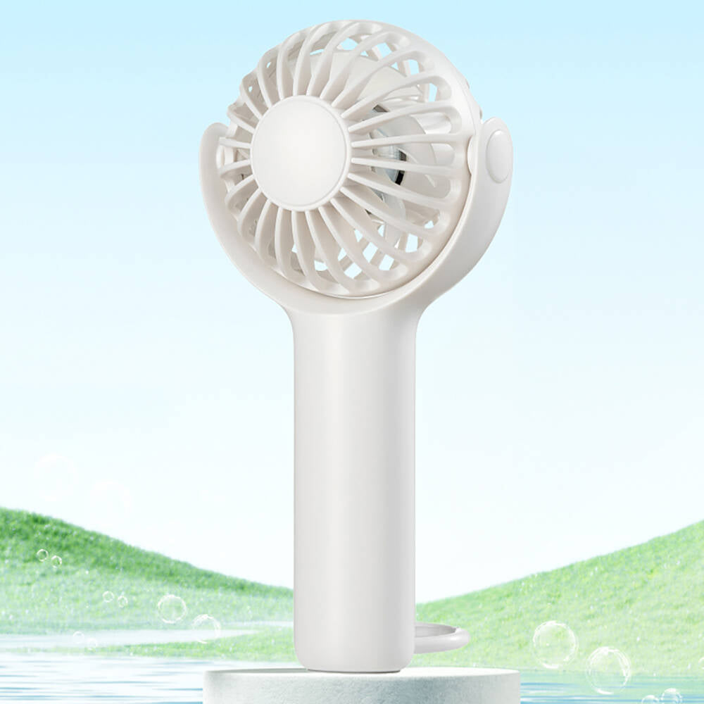 Wiwu Wi-FS08 Bubble Serisi Stand Olabilen Askılıklı Portatif Mini Vantilatör Soğutucu El Fanı Beyaz