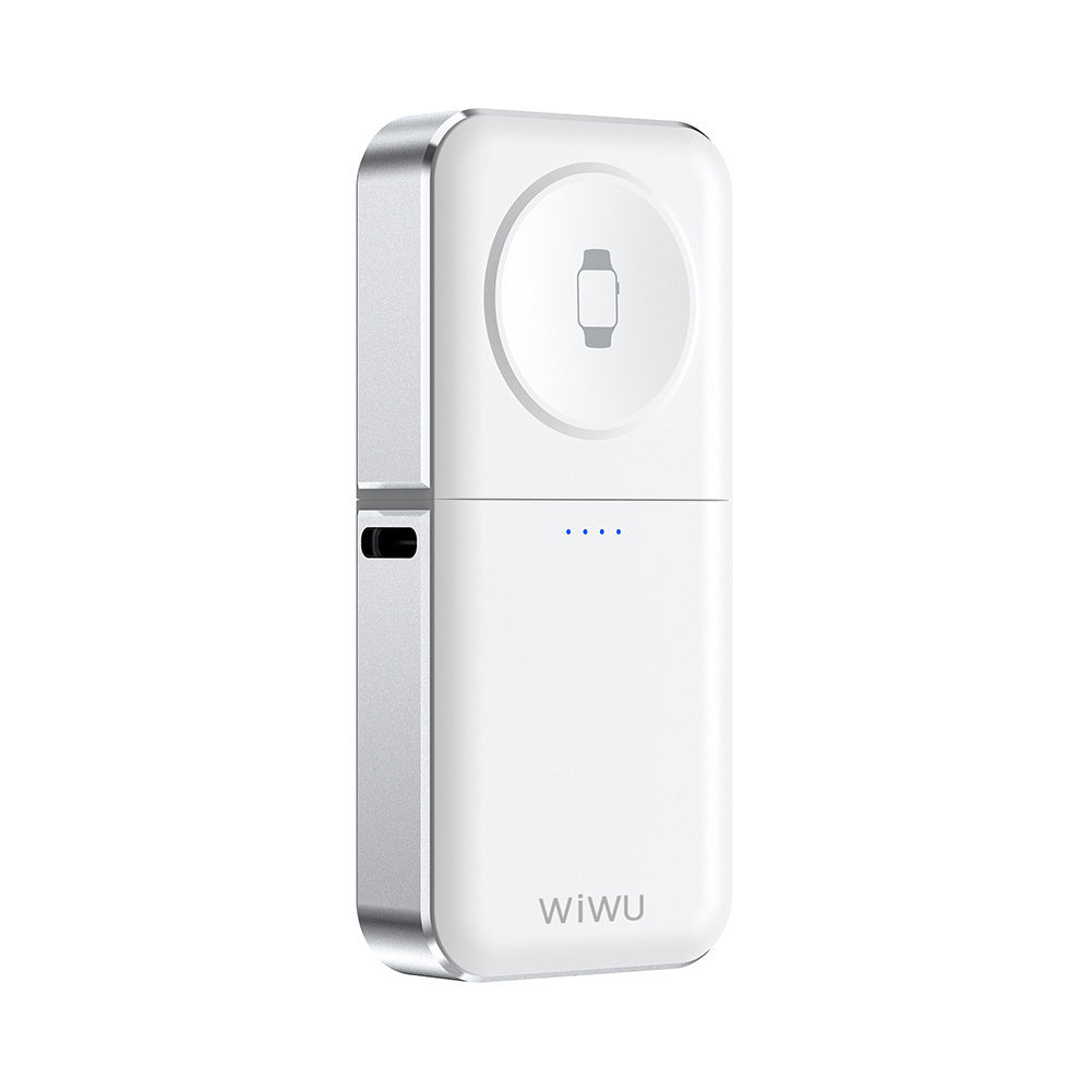 Wiwu Wi-M21 Elf Serisi 3in1 Mini Wireless Powerbank 1100mAh 3W Beyaz