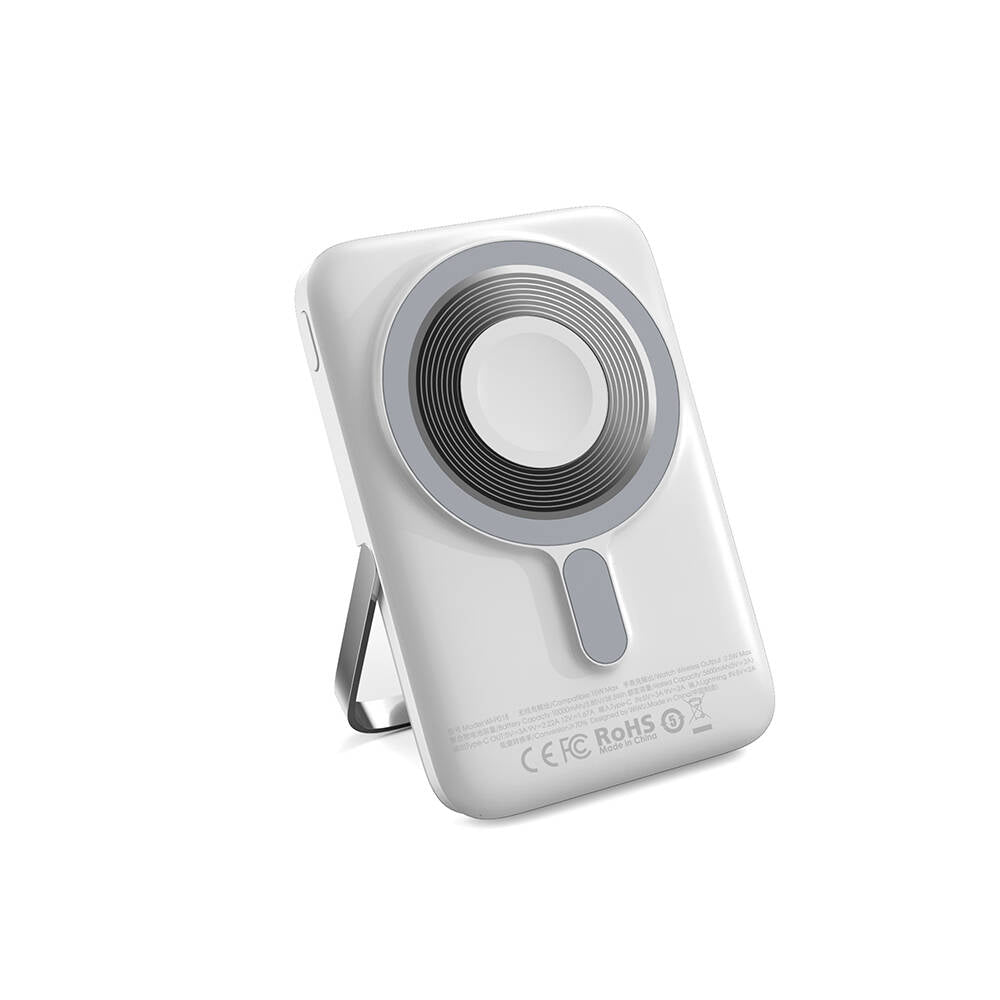 Wiwu Wi-P018 Elite Serisi Led Ekranlı Magsafe Powerbank Wireless 15W 10000mAh Siyah