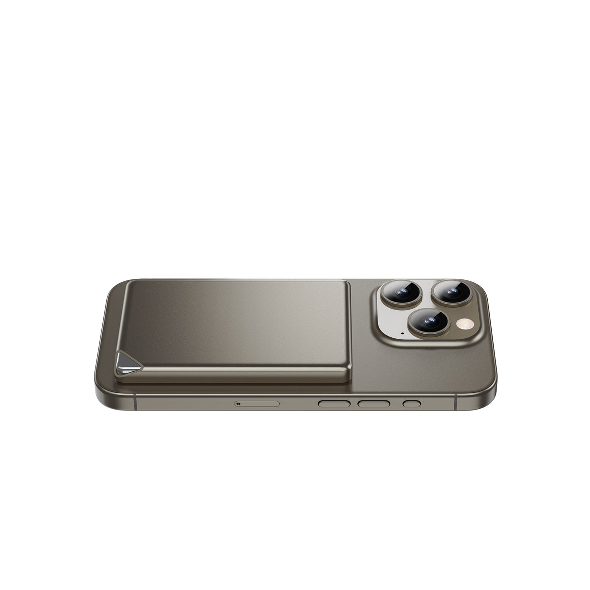Wiwu Wi-P019 Ultra İnce Explore Serisi Led Göstergeli Wireless M-safe Powerbank 15W 5000mAh Titanyum-Gold