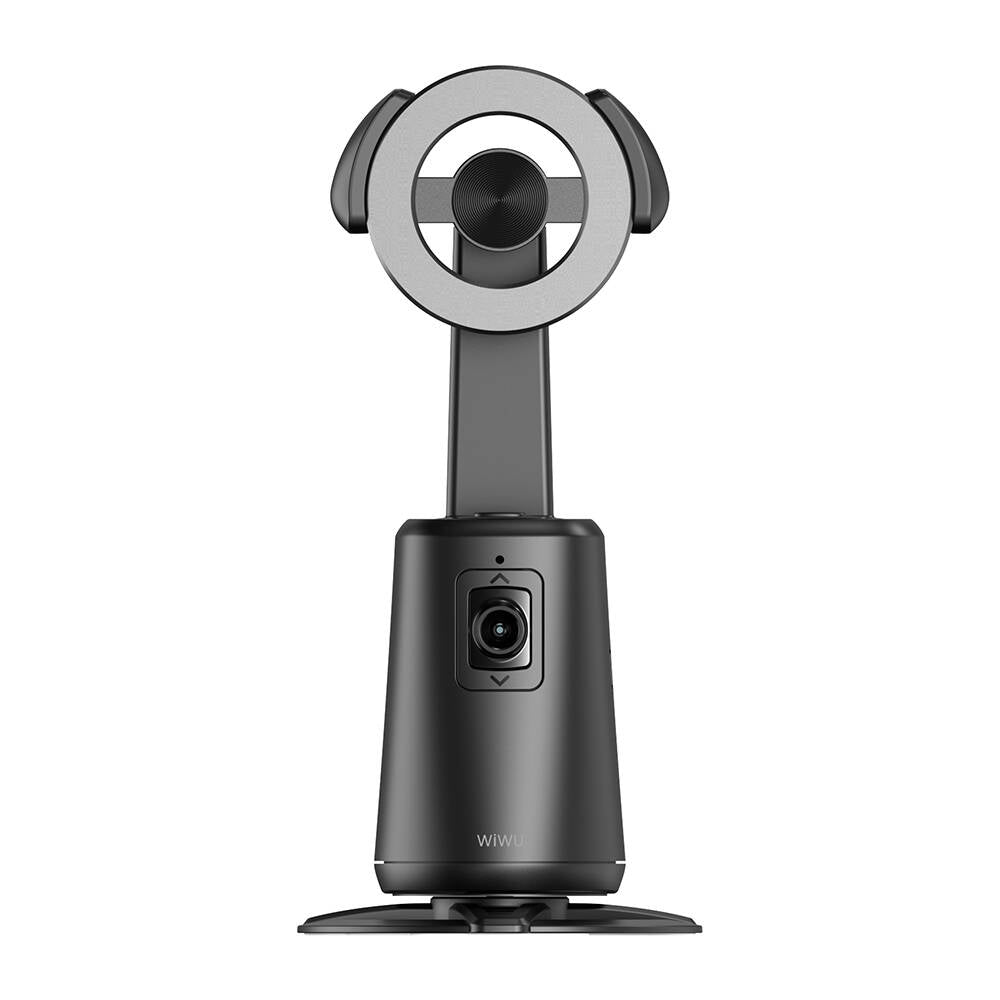 Wiwu Wi-SE010 Canlı Yayın 360° Dönebilen Akıllı Yüz Tanıma Takip Özellikli Magnetik Gimbal Sabitleyici Stand Siyah
