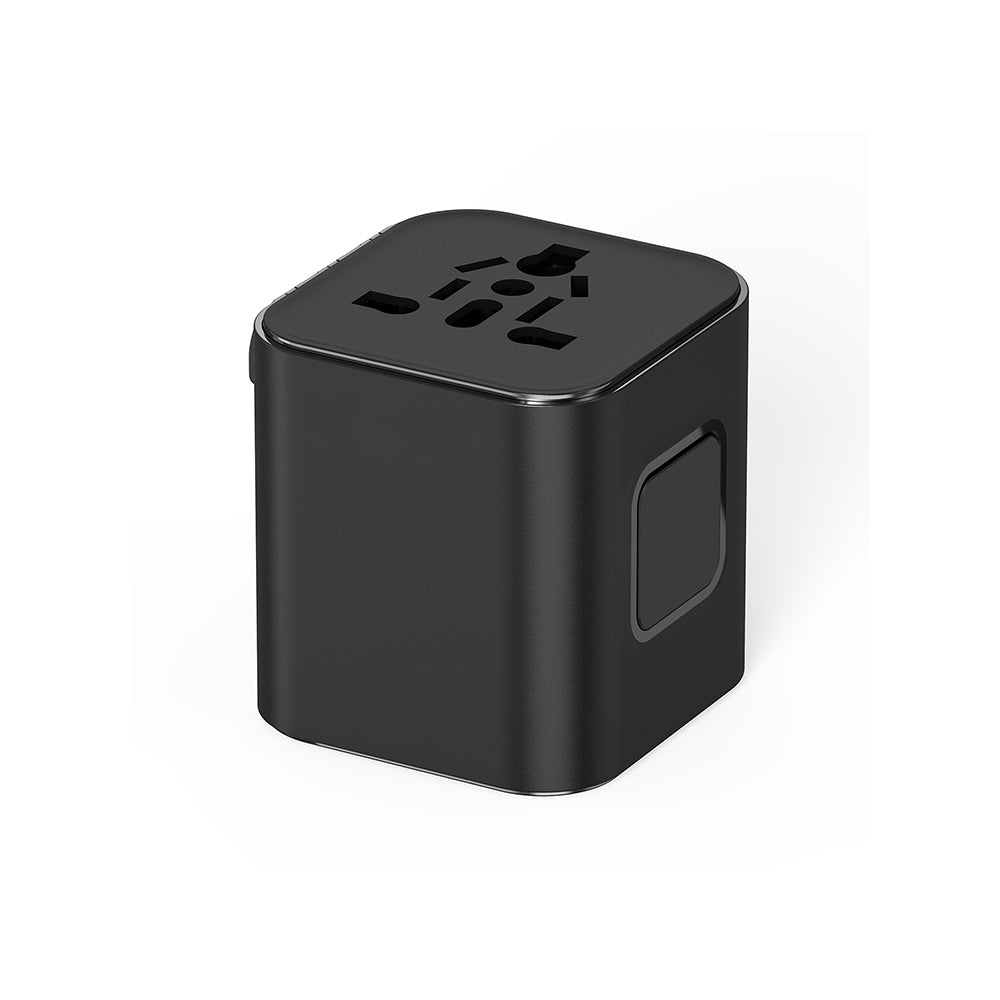 Wiwu Wi-UA005 Çoklu Universal TR/US/UK/AUS/EU Uyumlu Seyahat Şarj Adaptörü 2500W Siyah