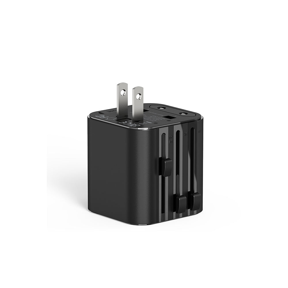 Wiwu Wi-UA005 Çoklu Universal TR/US/UK/AUS/EU Uyumlu Seyahat Şarj Adaptörü 2500W Siyah