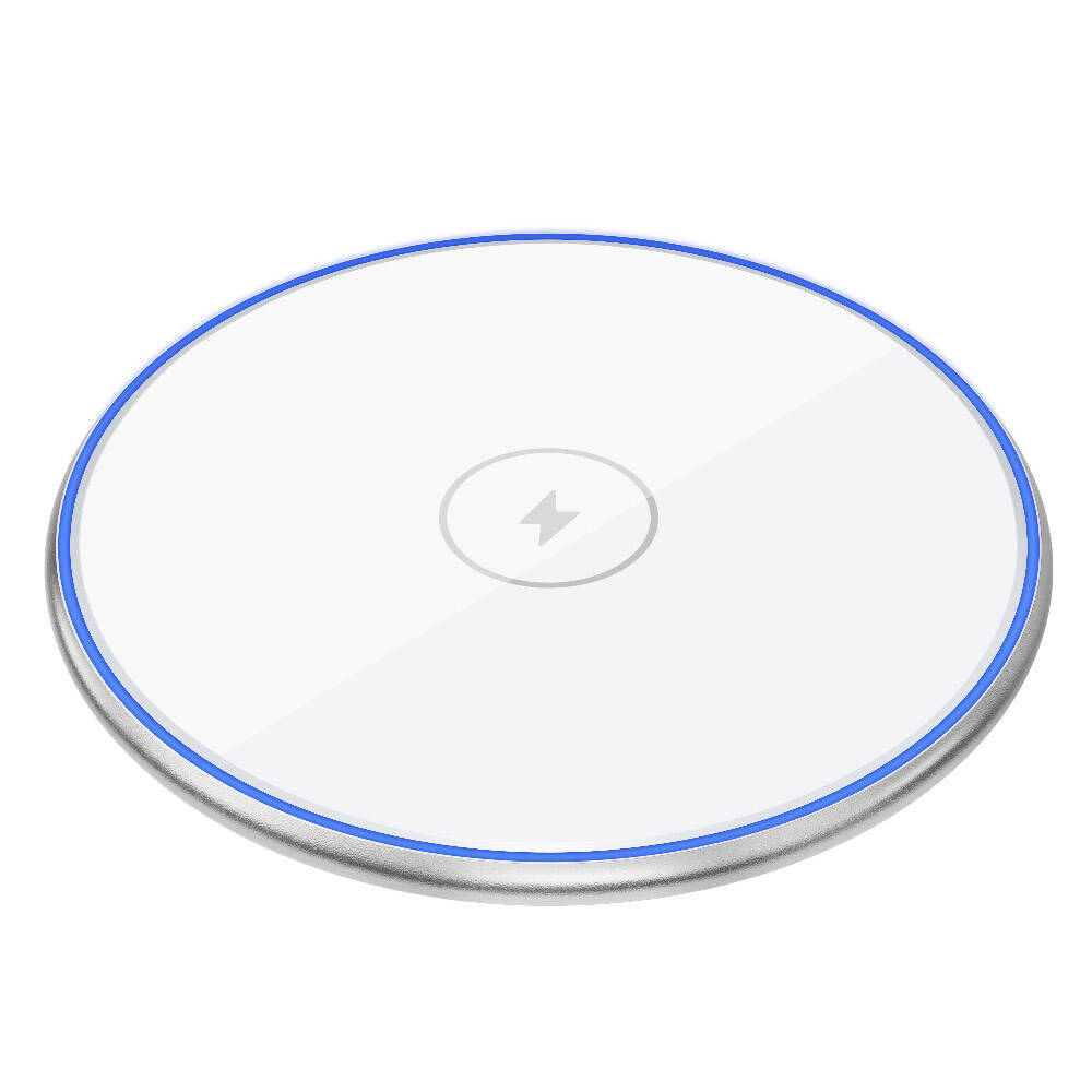 Wiwu Wi-W012 Quantus 15W Hızlı Şarj Özellikli Masaüstü Wireless Şarj Aleti Beyaz