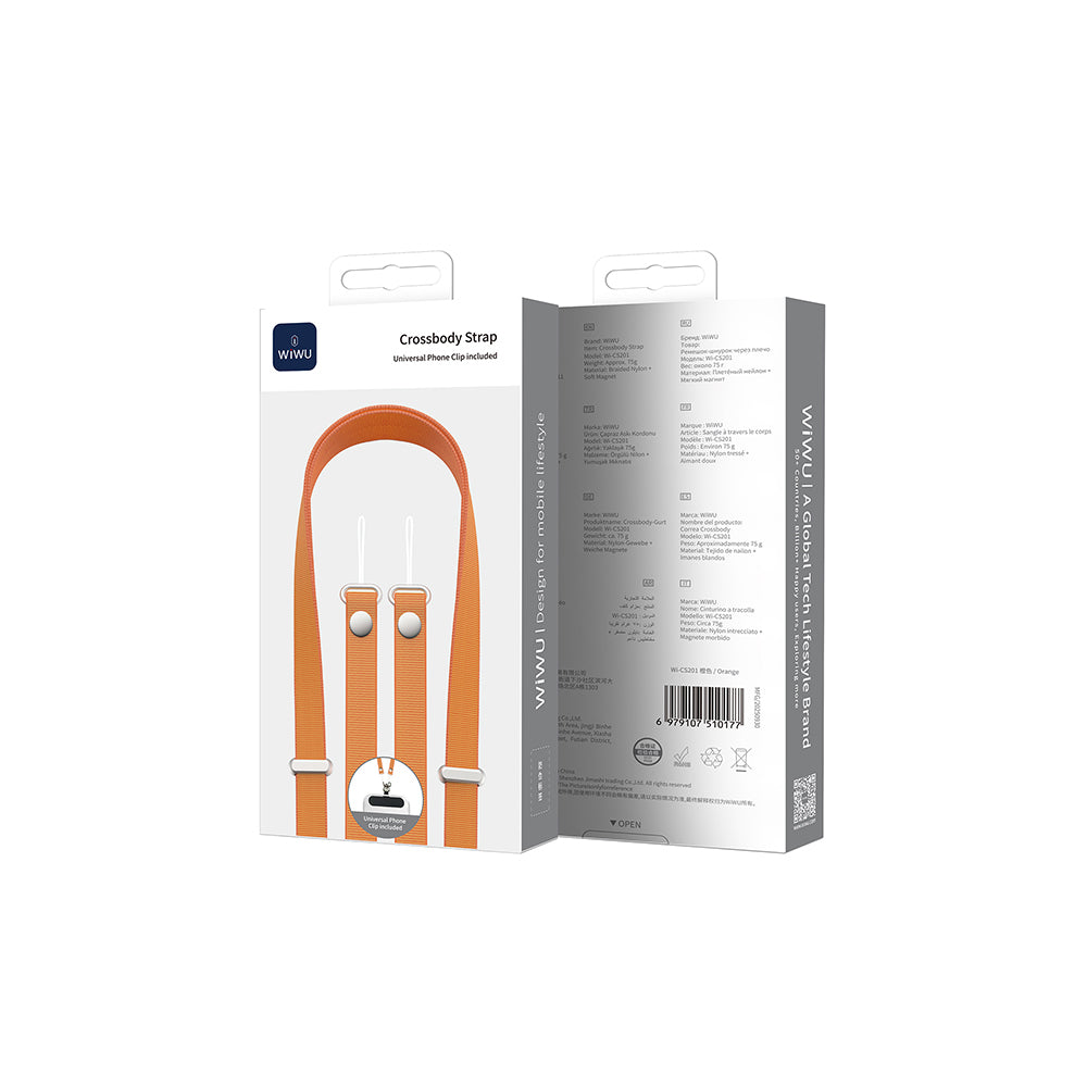 Wiwu Wi‑CS201 Telefon Boyun Askı İpi 205cm Turuncu