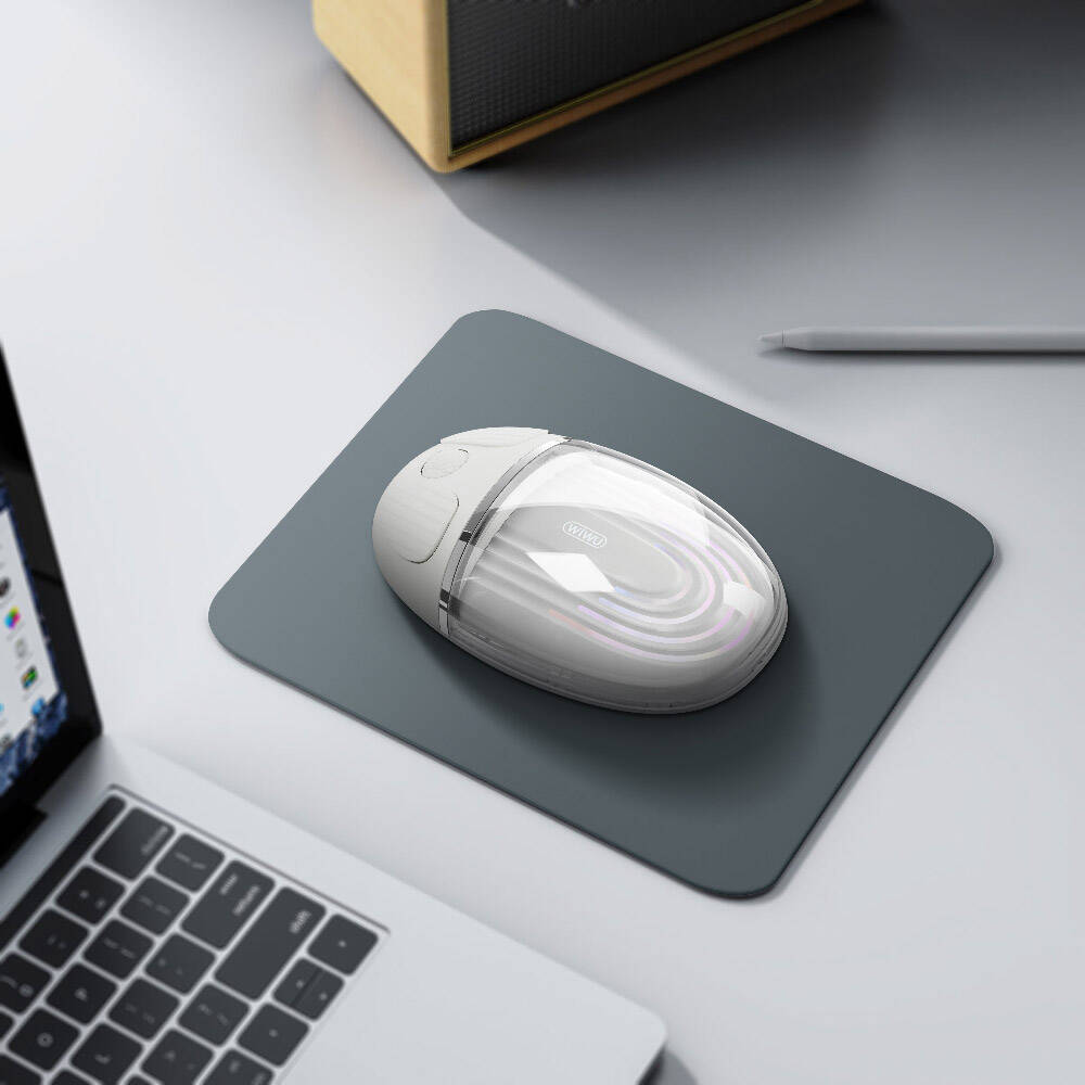 Wiwu WM109 Magic Wimice Serisi Şeffaf Tasarımlı Kablosuz Mouse 1200 DPI Beyaz