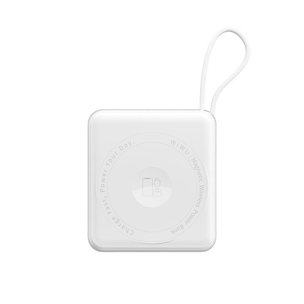 Wiwu XF17 Mag Plus Serisi M-safe Şarj Özellikli 3in1 15W Taşınabilir Powerbank 10.000mAh Beyaz