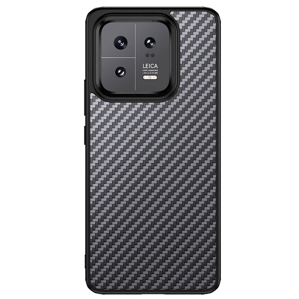 Xiaomi Mi 13 Pro Kılıf Aramid Karbon Fiber Magsafe Özellikli Wlons Radison Kılıf Siyah
