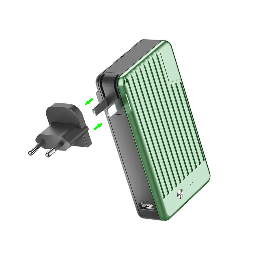 Xipin T106 10000 Mah Powerbank Yeşil