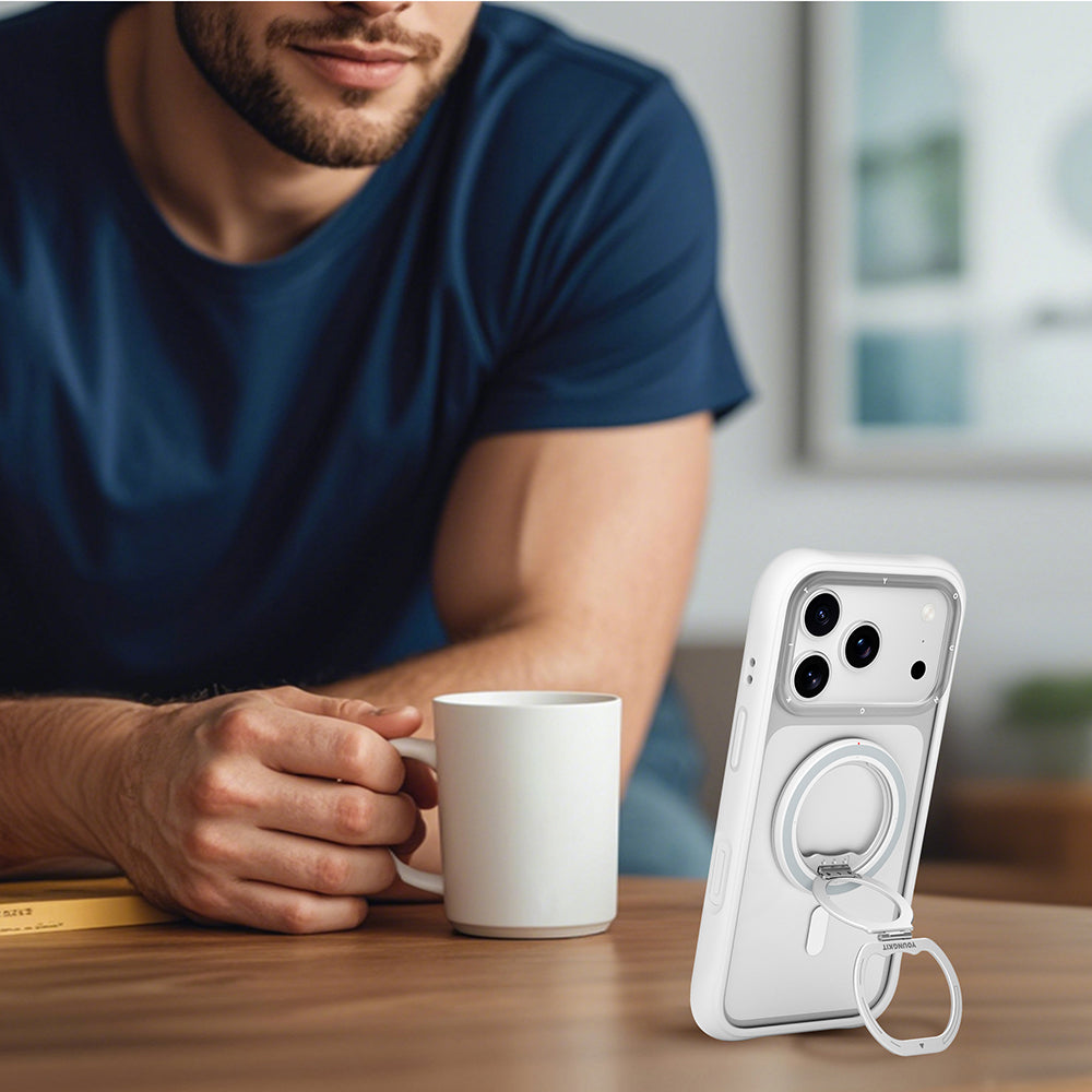 Youngkit Magnetik 360 Derece Dönebilen Dual Fold Rotating Serisi Parmak Ring Stand Gümüş