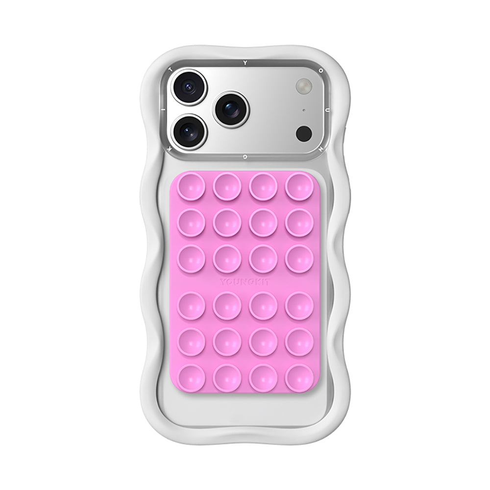 Youngkit Suction Serisi Öpücüklü M-Safe Telefon Tutucu Pembe