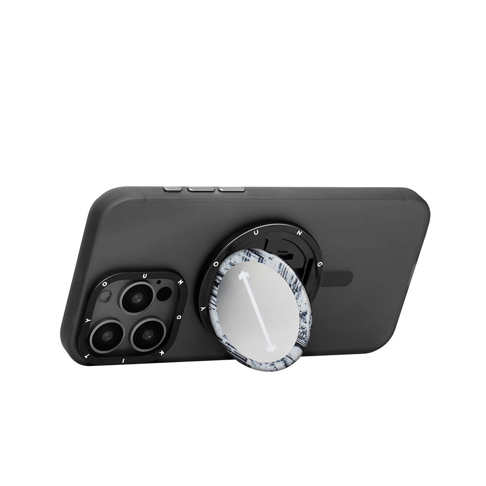 Youngkit Telefon ve Tabletler için Magnetik Ring Stand Gri