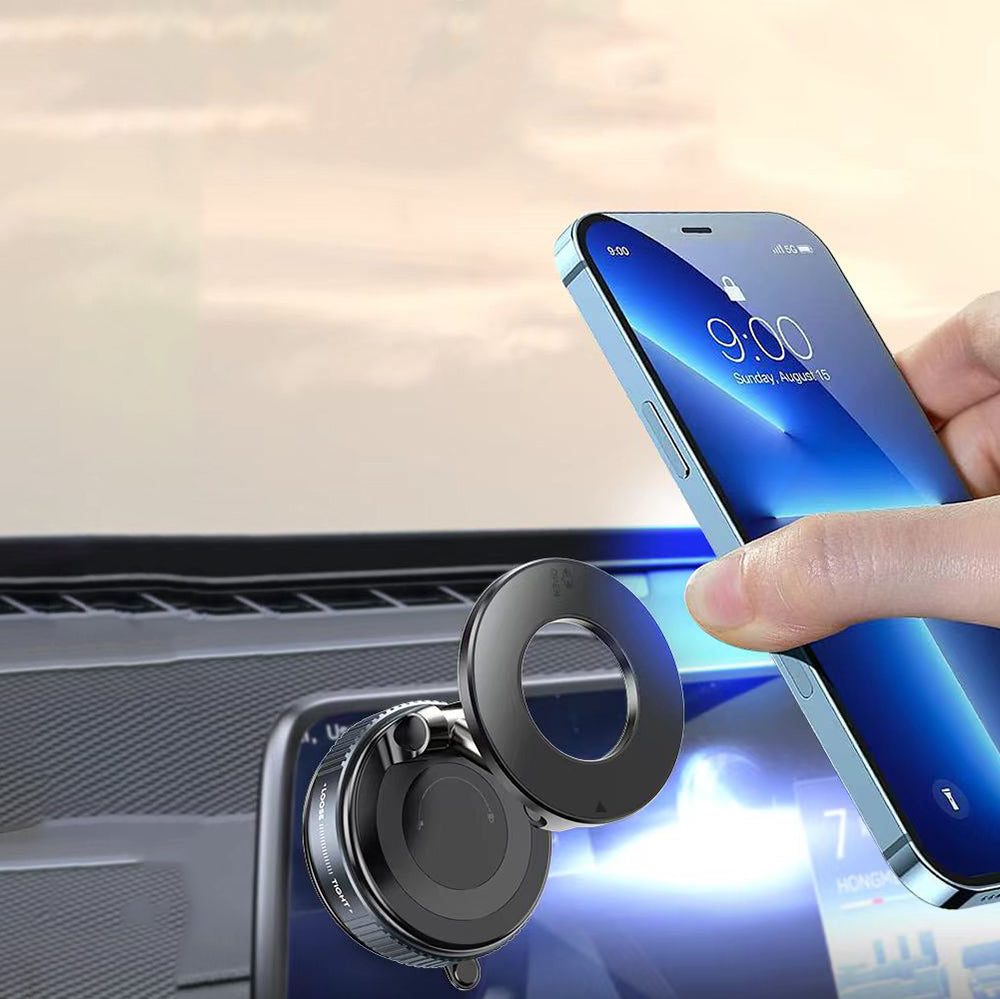 Zore K007 360 Derece Dönebilen Vakum Özellikli Magnetik Telefon Tutucu Siyah