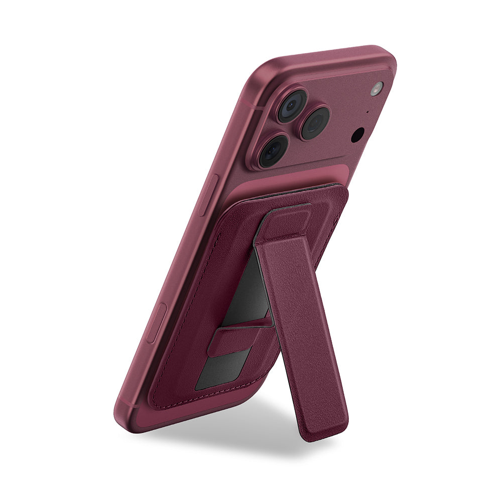 Zore Paris Avec Serisi Standlı PU Magnetik Kartlık Bordo