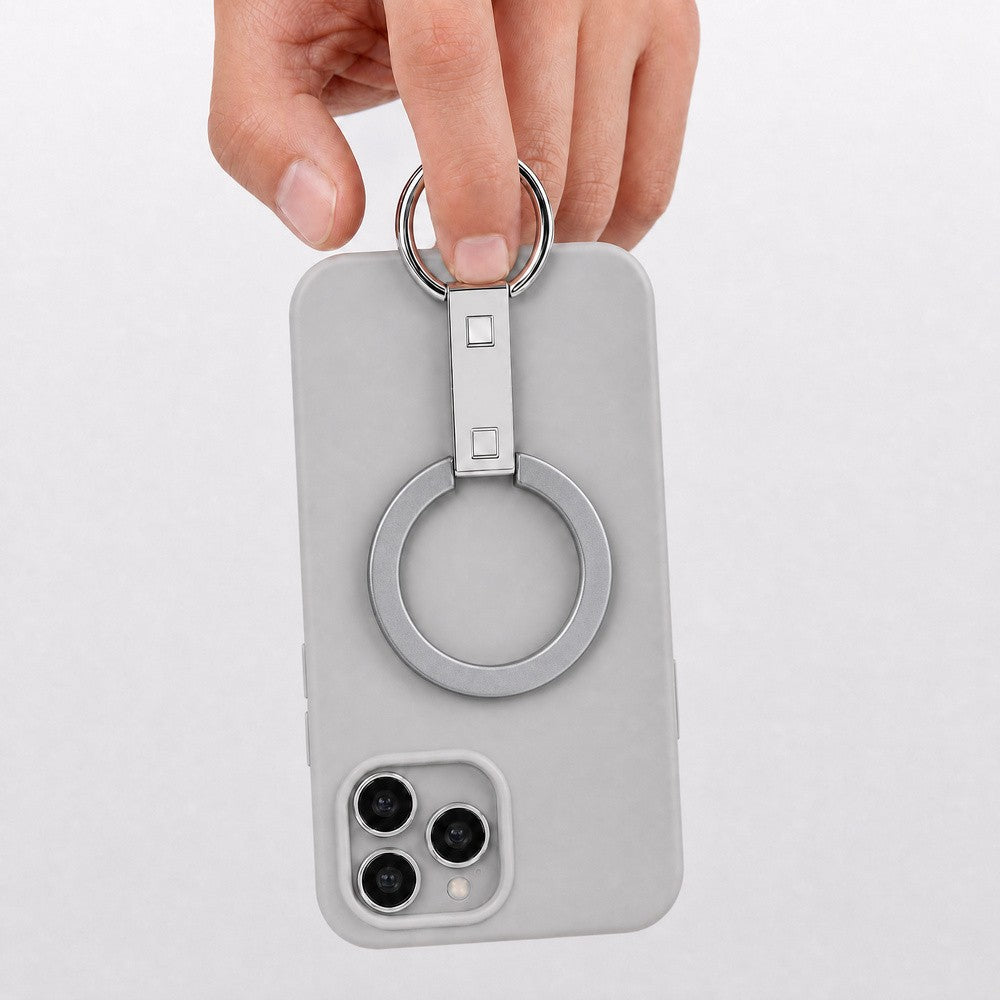 Zore Paris M1 Magnetik Ring Stand Telefon Tutucu Gümüş