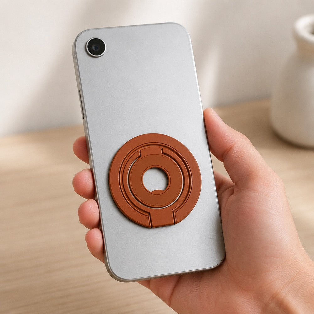Zore Paris M102 Magnetik Ring Standlı Telefon Tutucu Turuncu
