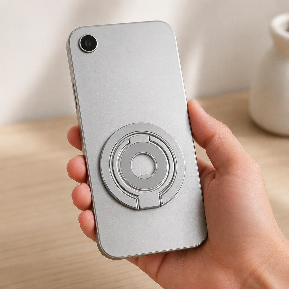 Zore Paris M102 Magnetik Ring Standlı Telefon Tutucu Gri