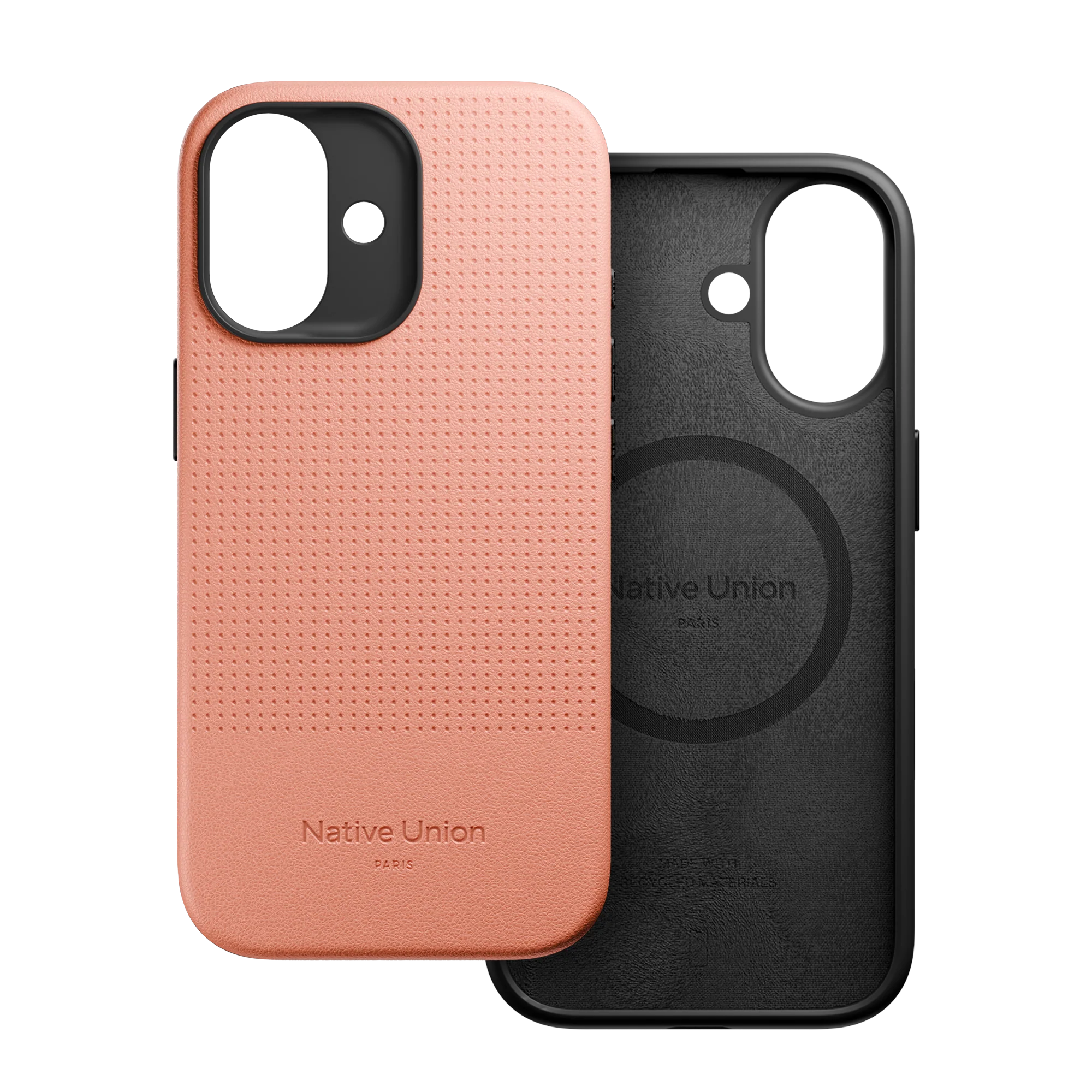 Apple iPhone 17 Kılıf M-safe Şarj Özellikli Deri Dokulu Native Union 2025 Active Serisi Kapak Turuncu