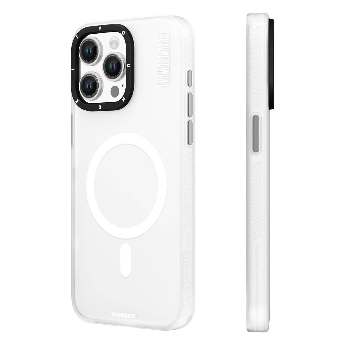 Magsafe Şarj Özellikli Youngkit Hidden Sand Serisi Beyaz Kapak - enzaksesuar
