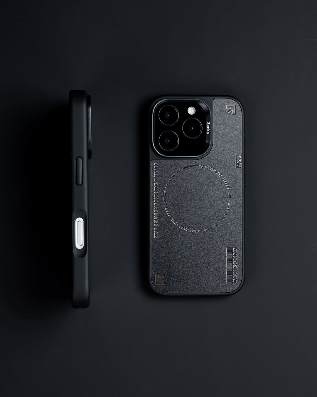 BENKS iPhone 16 Pro Magsafe Şarj Özellikli Benks Dynamic Basis Siyah Kılıf