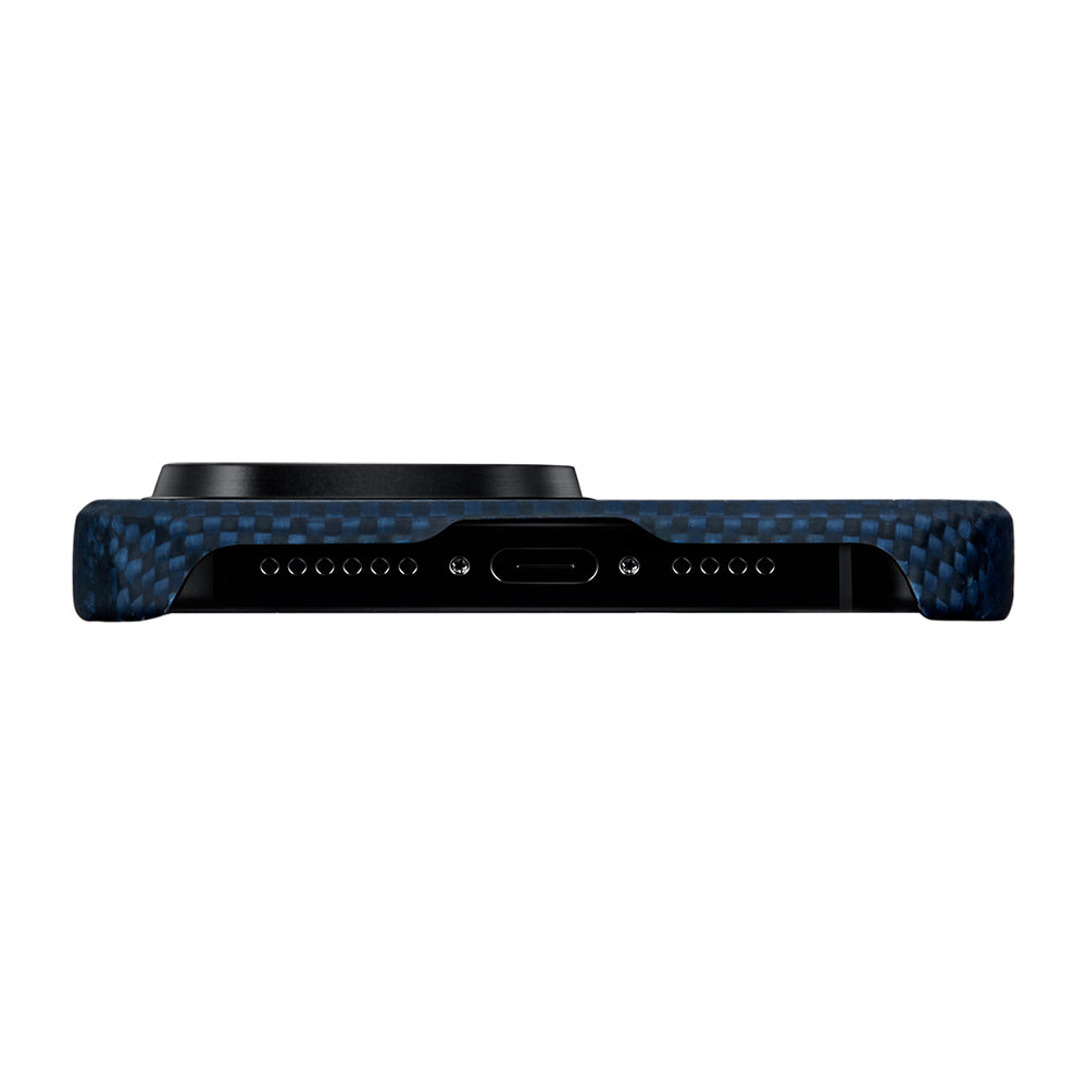 PİTAKA Magsafe Şarj Özellikli İPhone 15 Pro Aramid Fiber Pitaka Tactile Woven Starpeak Serisi Milky Way Galaxy Kılıf
