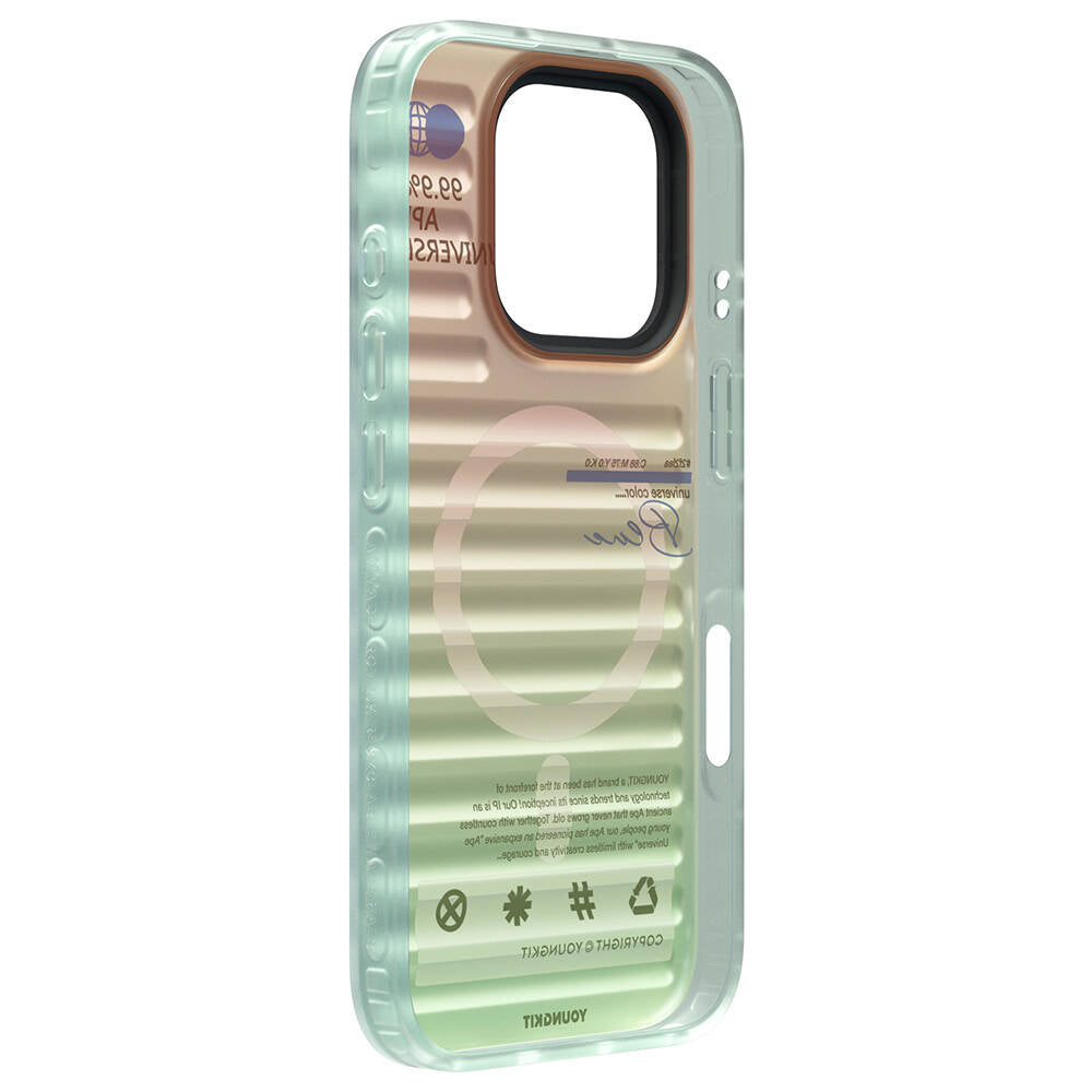 YOUNGKİT iPhone 16 Pro Max Magsafe Şarj Özellikli Chameleon Serisi Mavi Kılıf