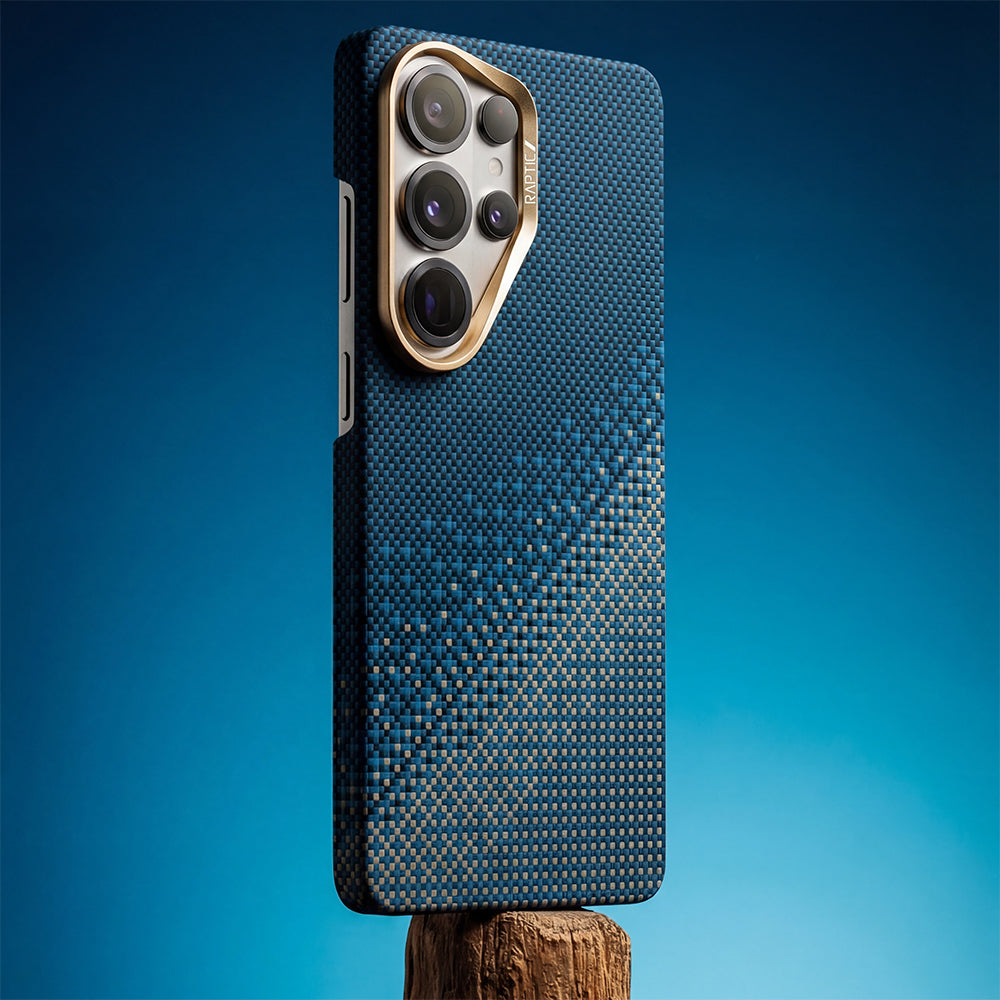 Galaxy S26 Ultra Kılıf M-safe Şarj Özellikli Raptic Aramid Skin Serisi Kapak Lacivert
