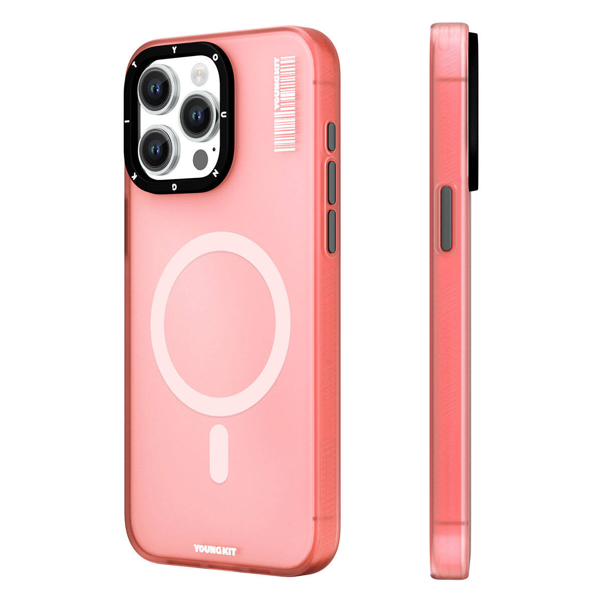 Magsafe Şarj Özellikli Youngkit Hidden Sand Serisi Pembe Kapak - enzaksesuar