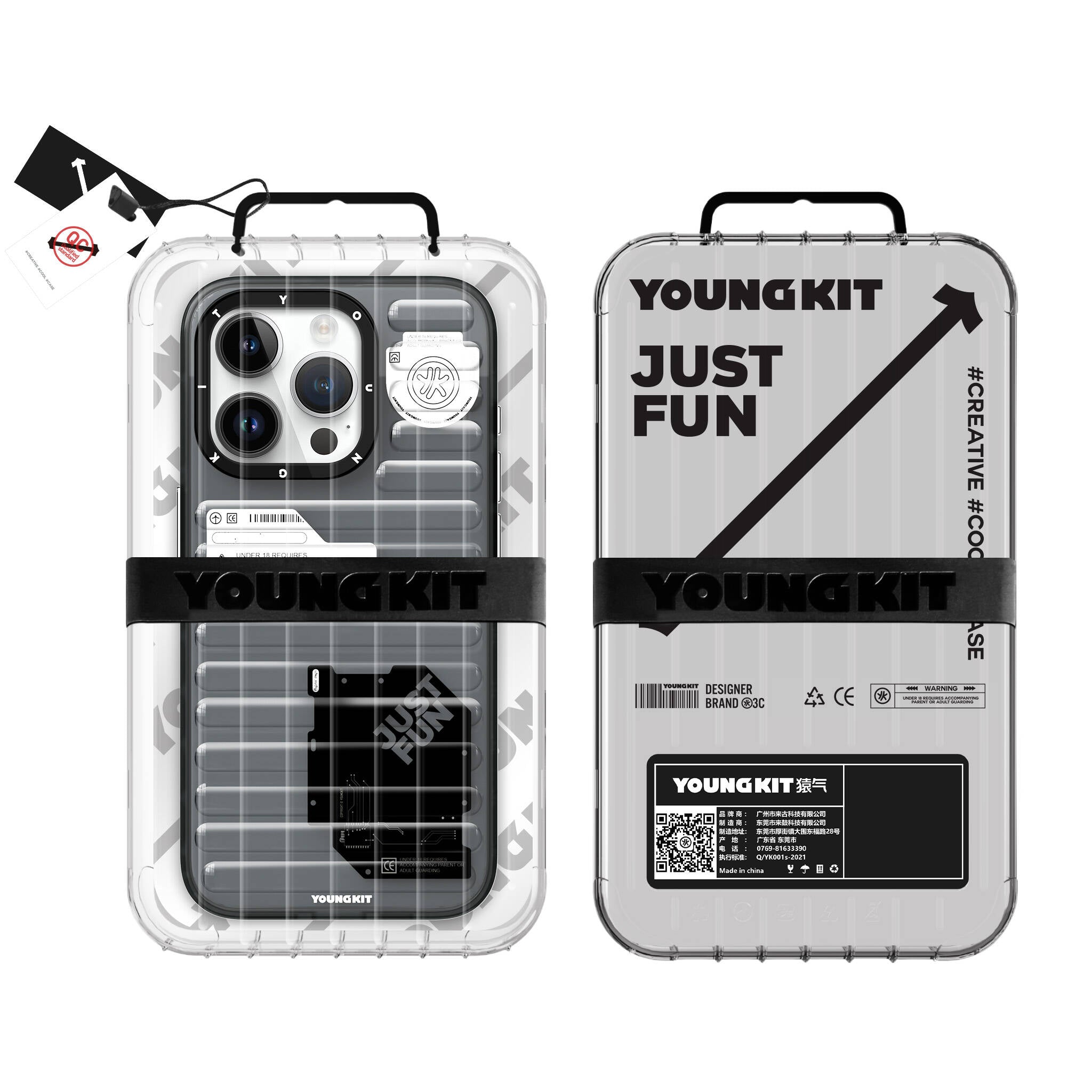 YoungKit Fluorite Serisi Siyah Kapak - enzaksesuar