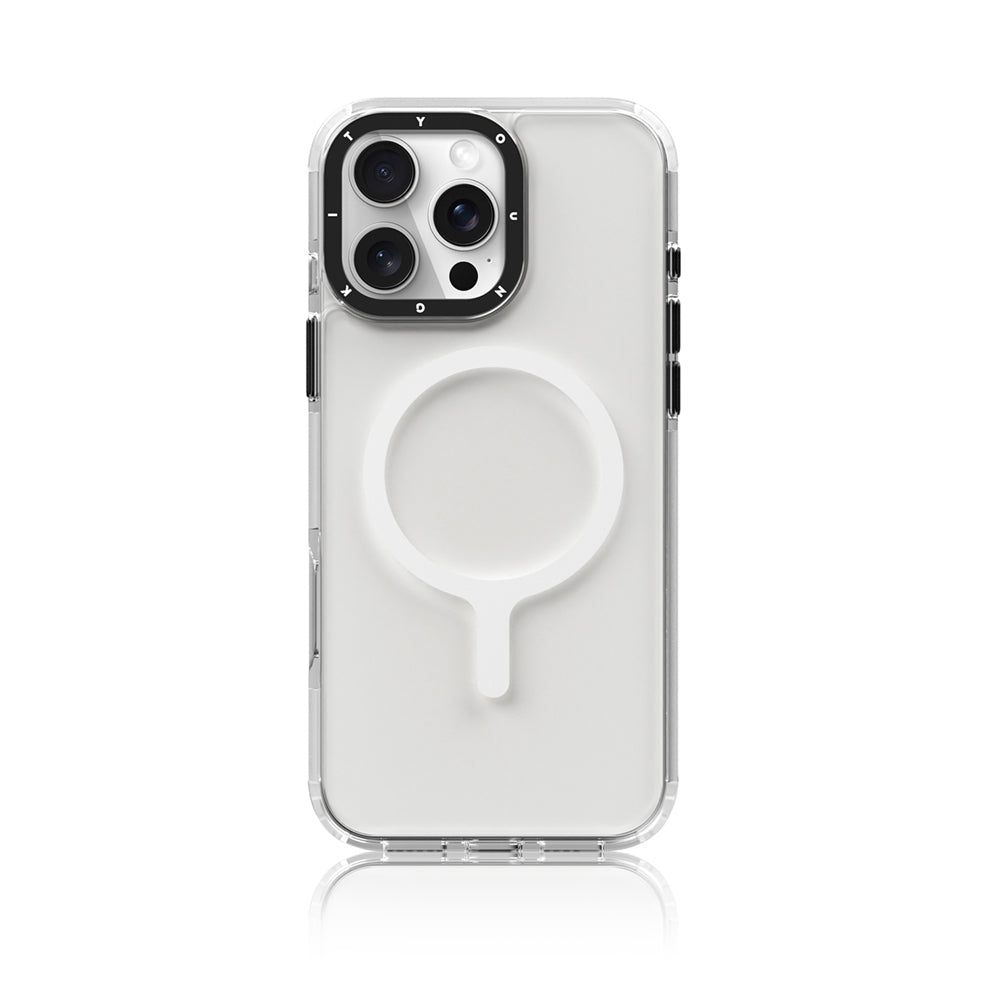 YOUNGKIT iPhone 16 Pro Max Magsafe Şarj Özellikli Crystal Color Serisi Şeffaf Kılıf