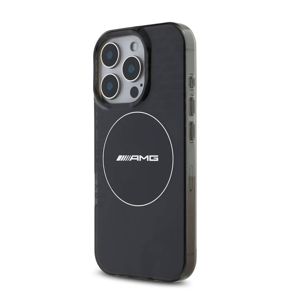 MERCEDES-BENZ - AMG iPhone 16 Pro Orjinal Lisanslı Magsafe Şarj Özellikli IML Baskı Logolu Smoked Kılıf