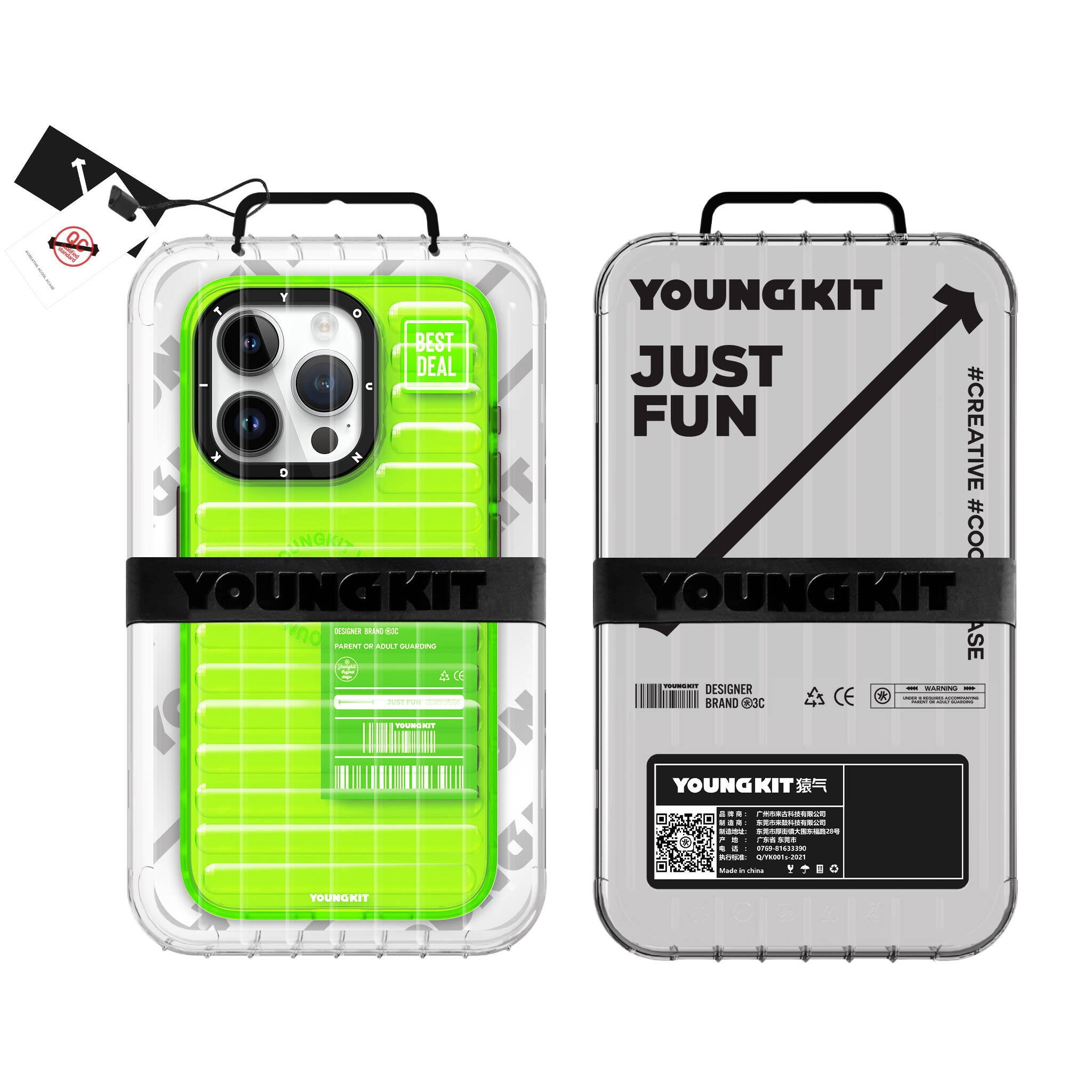 YoungKit Fluorite Serisi Yeşil Kapak - enzaksesuar