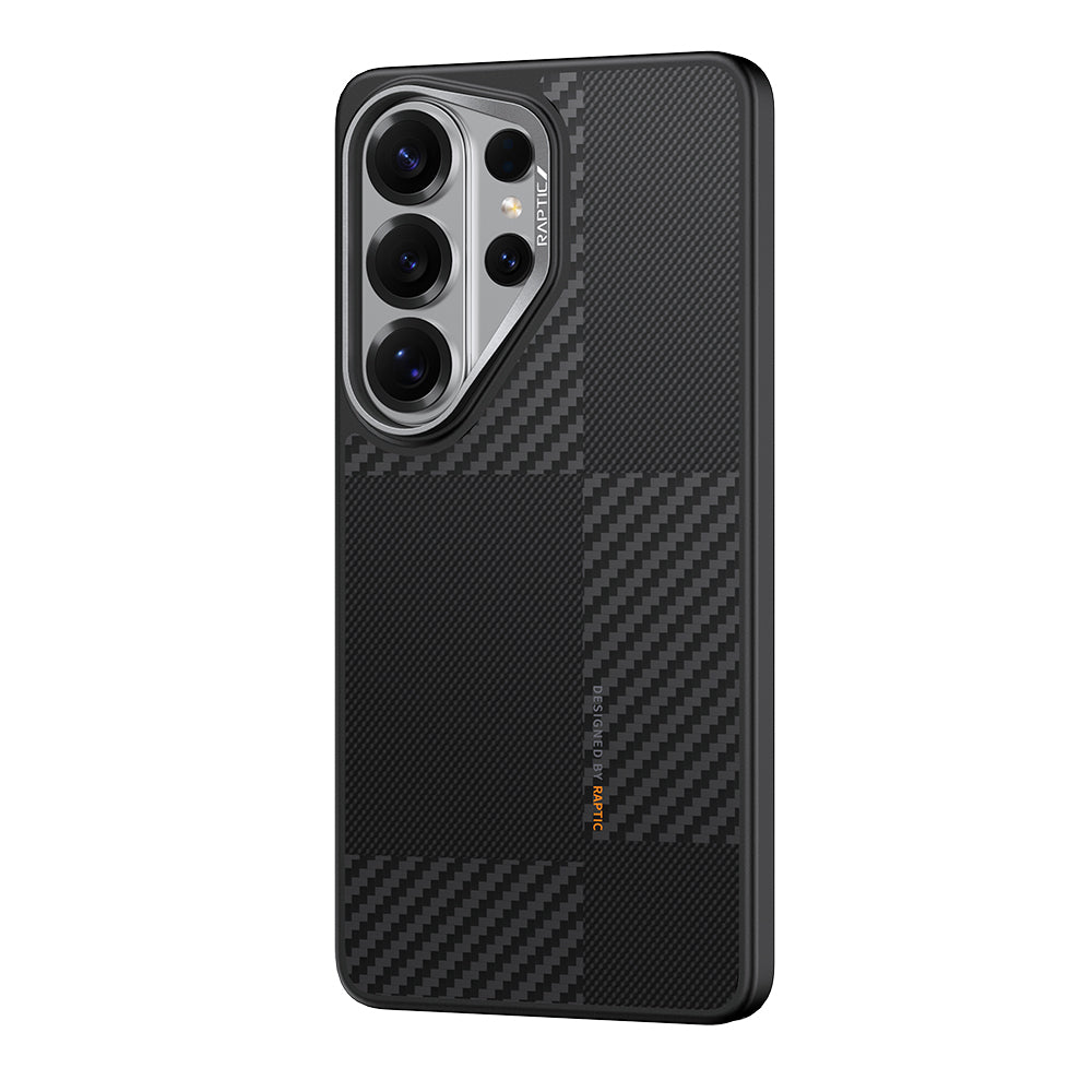 Galaxy S26 Ultra Kılıf M-safe Şarj Özellikli 600D Metal Kamera Çerçeveli Raptic Aramid Dual Serisi Kapak