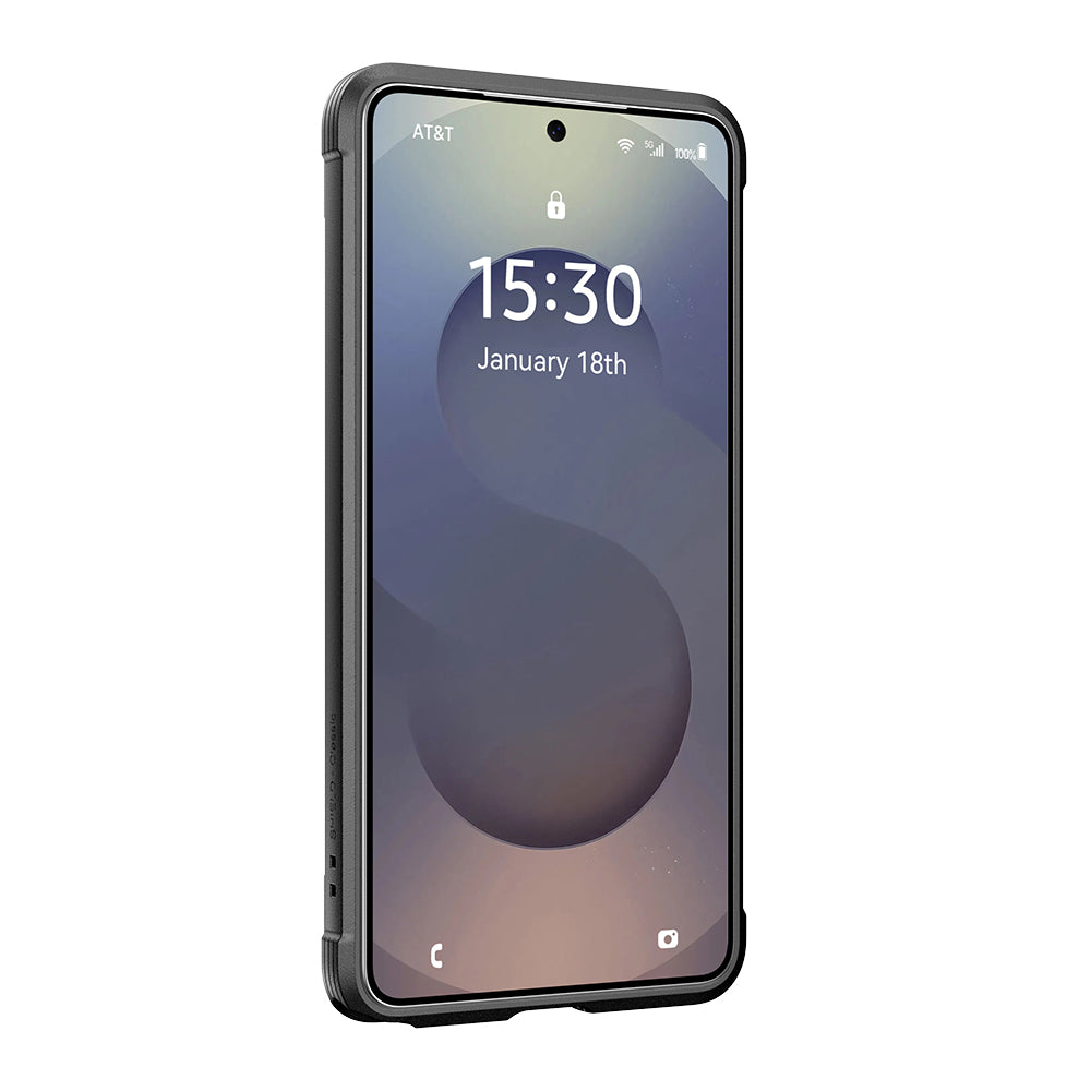 Galaxy S26 Ultra Kılıf M-safe Şarj Özellikli Airbagli Raptic Shield Serisi Şeffaf Arka Yüzey Kapak Siyah