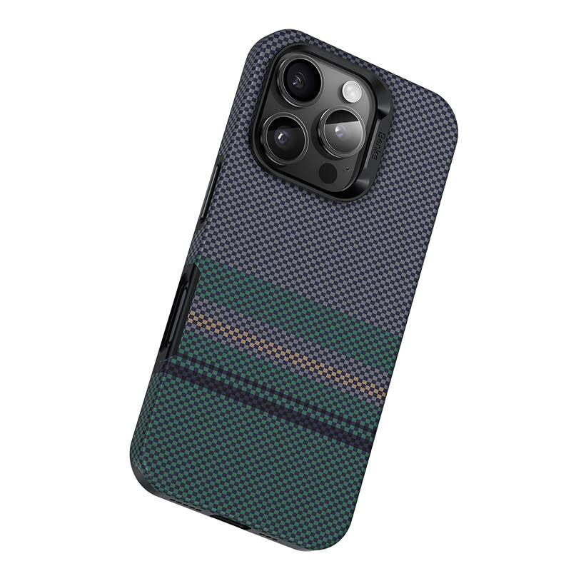 Magsafe Şarj Özellikli Karbon Fiber Tasarımlı Benks Aurora ArmorPro Kevlar Kapak - enzaksesuar